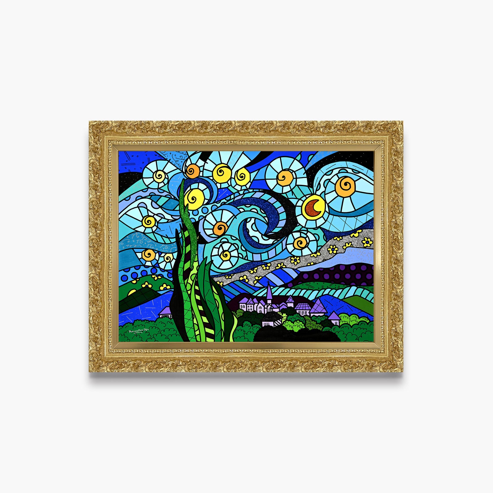 Sunrise Over Starry Skies - Original Painting