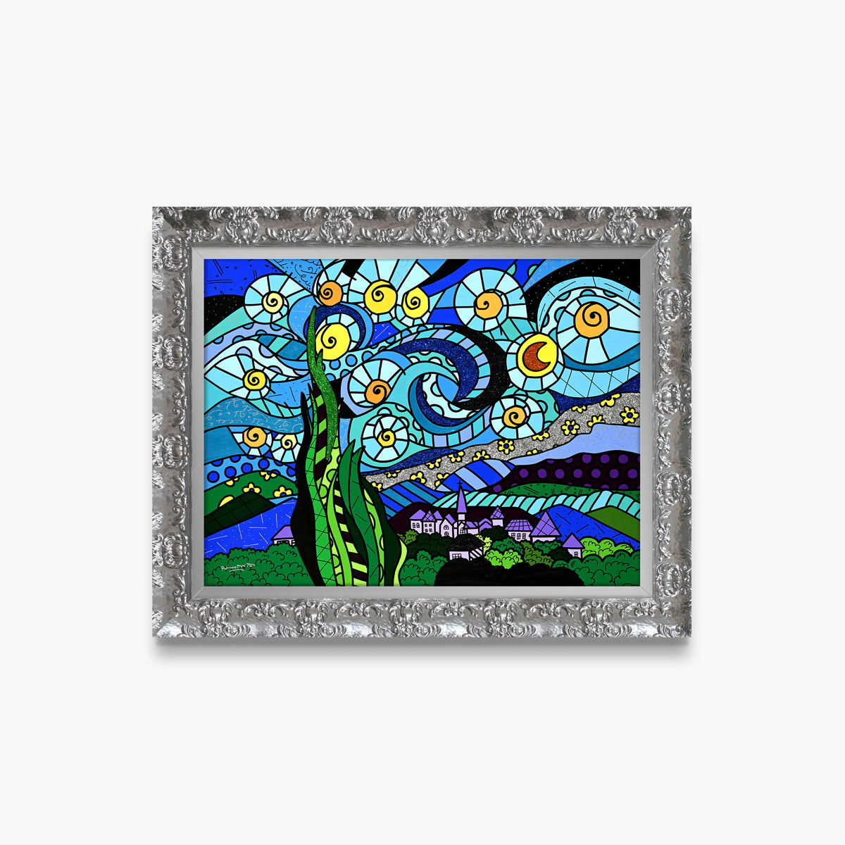 Sunrise Over Starry Skies - Original Painting