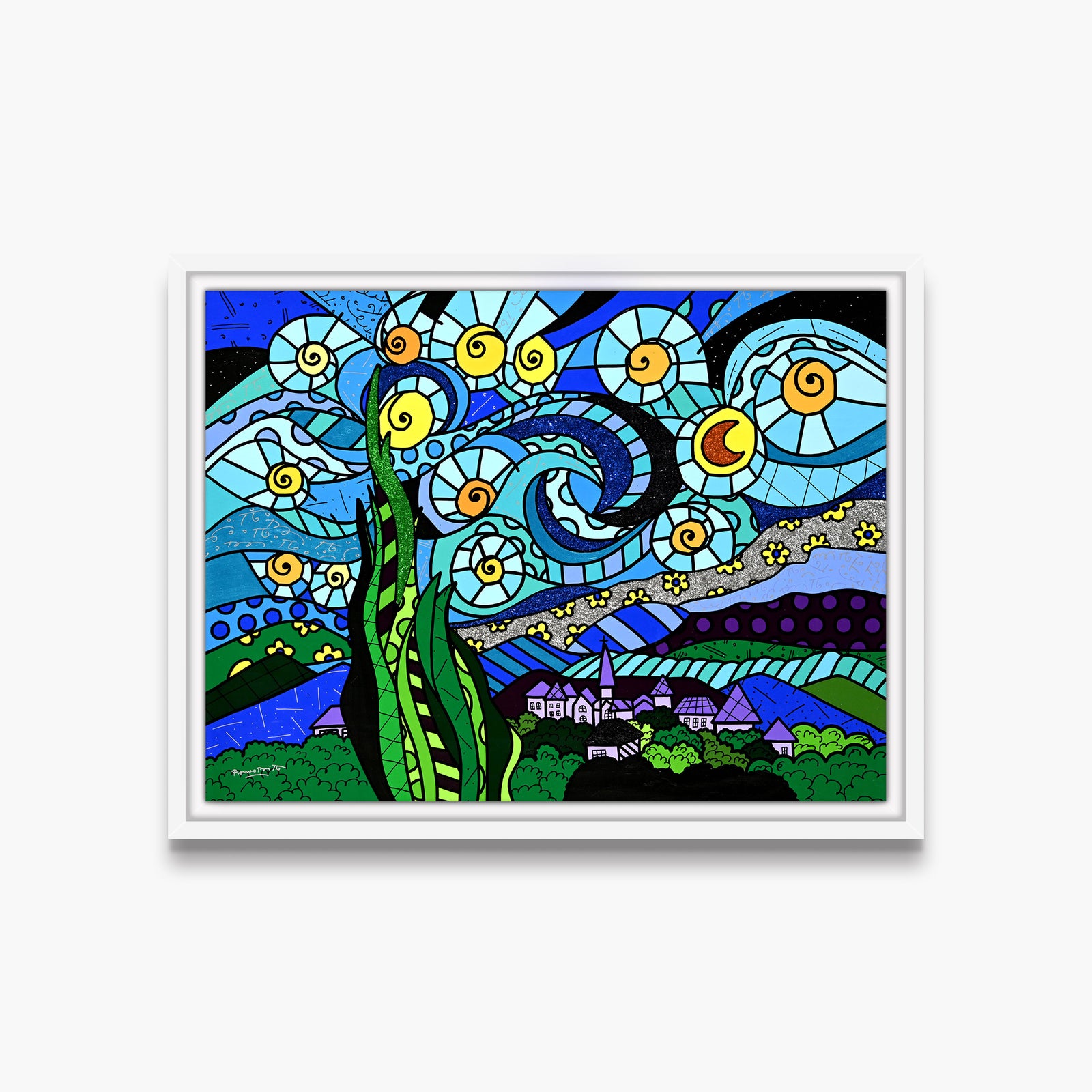 Sunrise Over Starry Skies - Original Painting