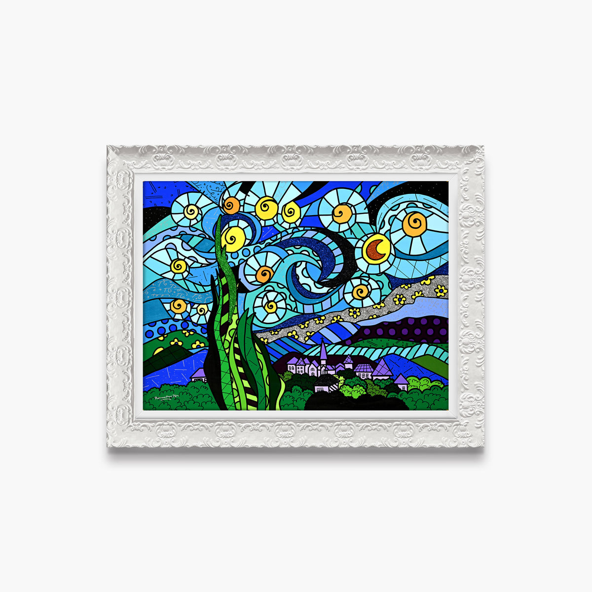 Sunrise Over Starry Skies - Original Painting