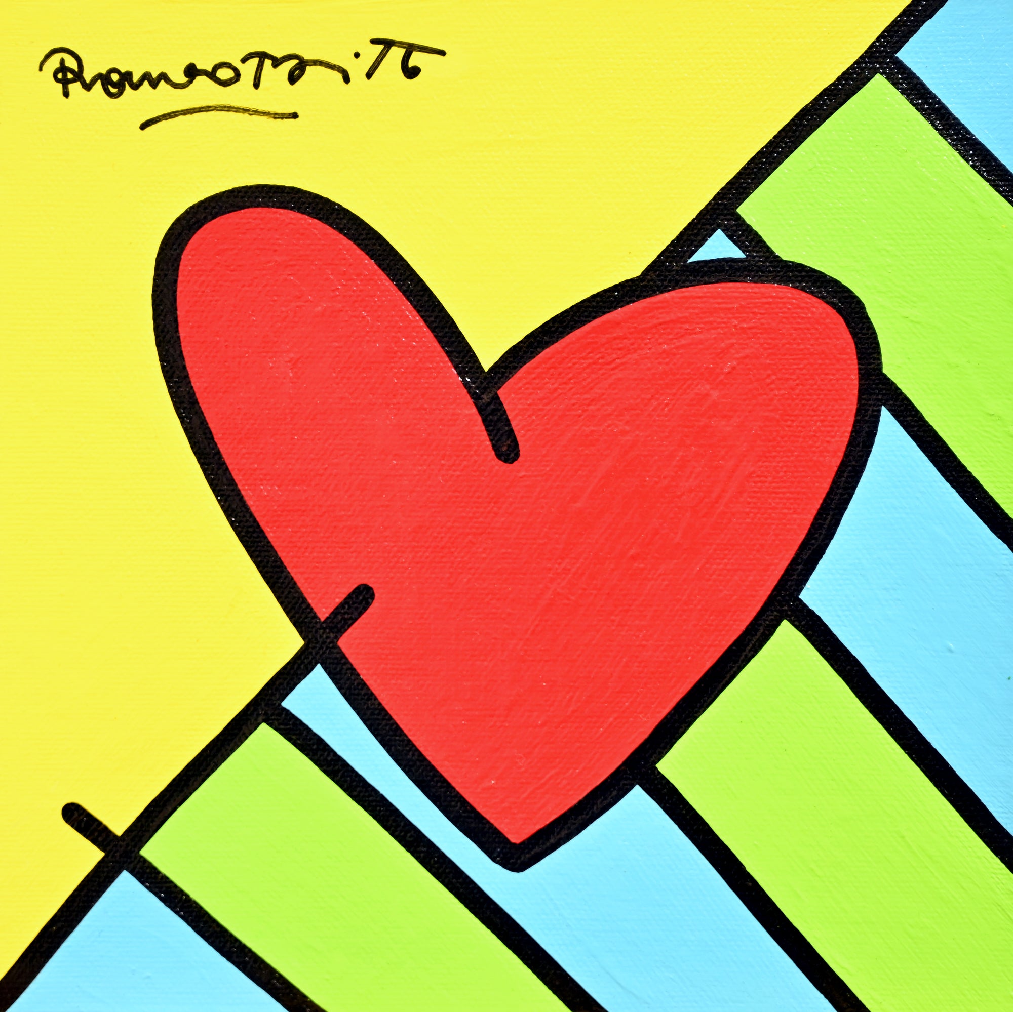Dream of Color（色の夢）ワイドプロビンシャルサイン/トールペイント To Dream (Heart) - Original Painting - Shop Britto