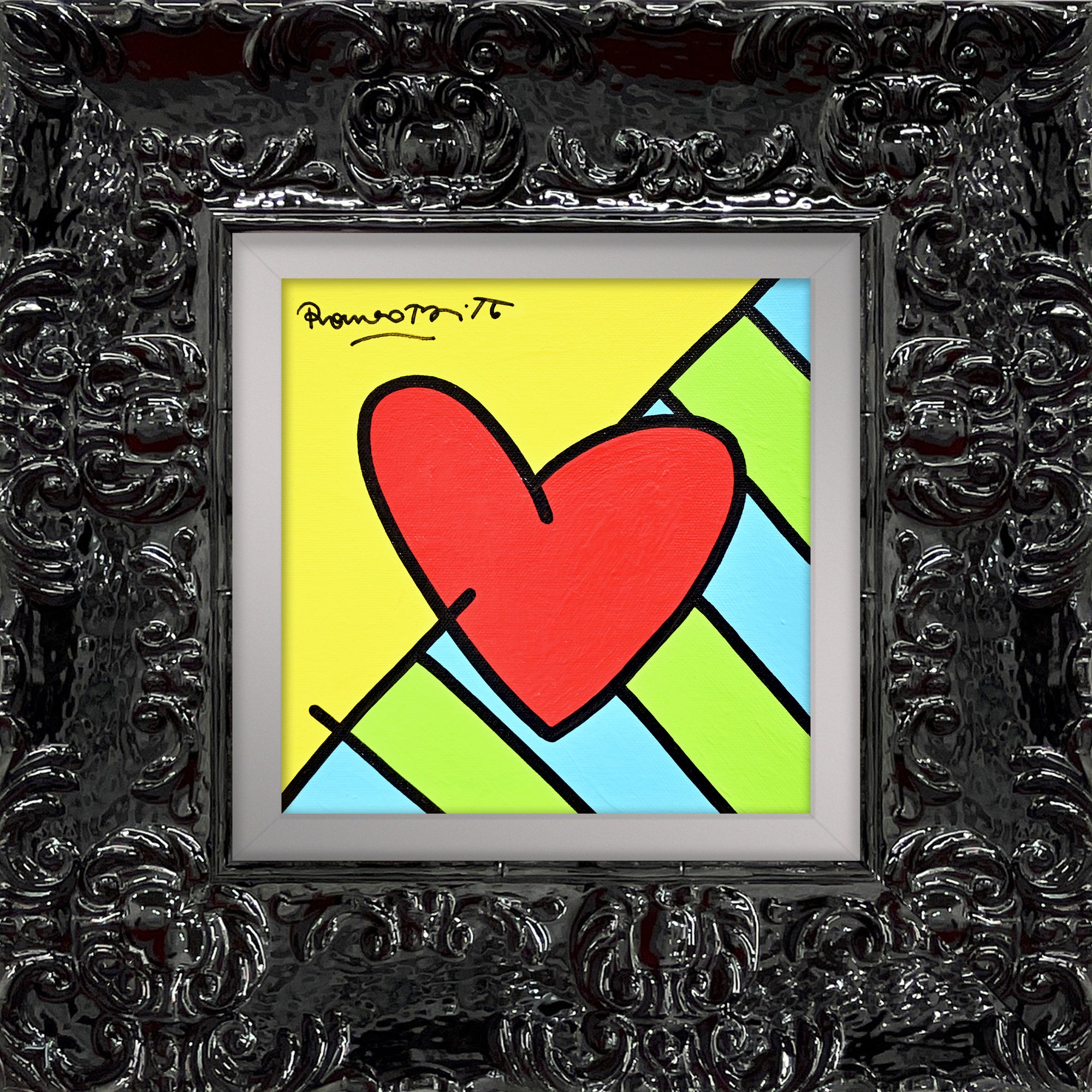 Dream of Color（色の夢）ワイドプロビンシャルサイン/トールペイント To Dream (Heart) - Original Painting - Shop Britto