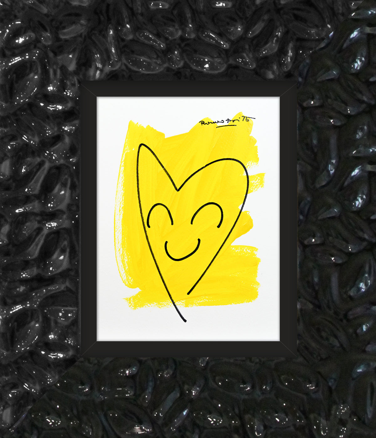 modern pop art two color collection original drawing  vibrant home decor