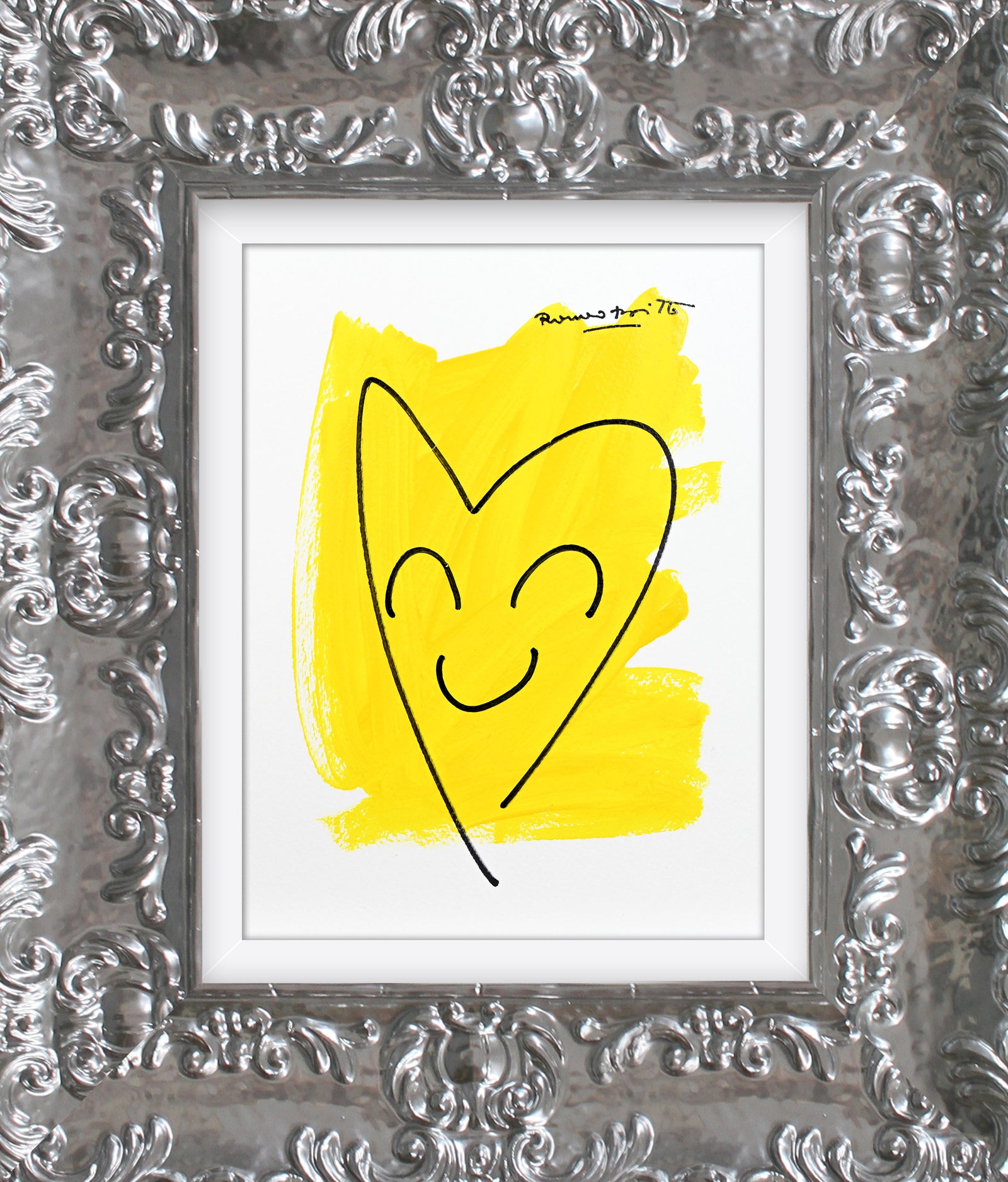 two color collection original drawing  colorful decorative collectible gift idea