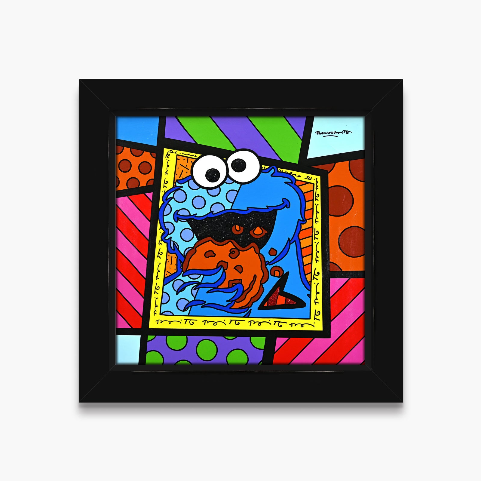 Cookie Monster - Sesame Street by Britto - Original Painting