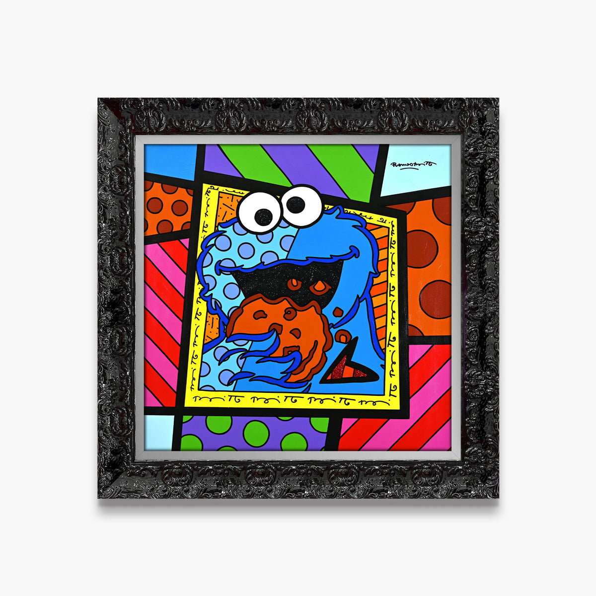 Cookie Monster - Sesame Street by Britto - Original Painting