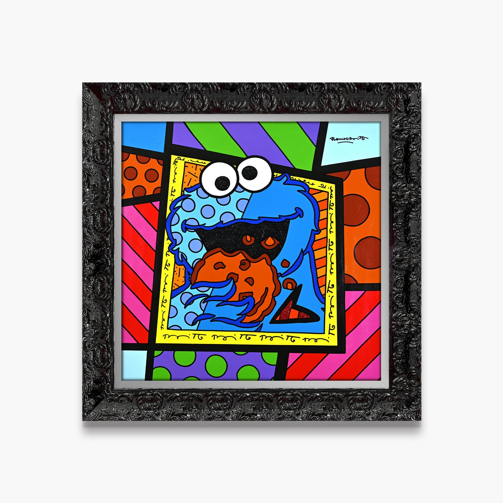 Cookie Monster - Sesame Street by Britto - Original Painting