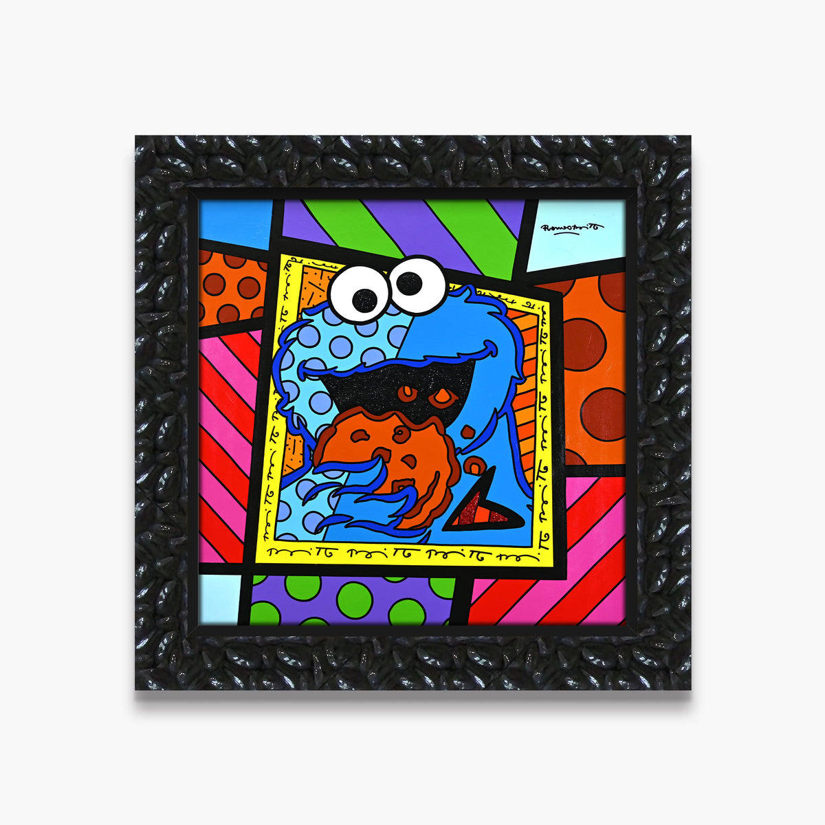 Cookie Monster - Sesame Street by Britto - Original Painting