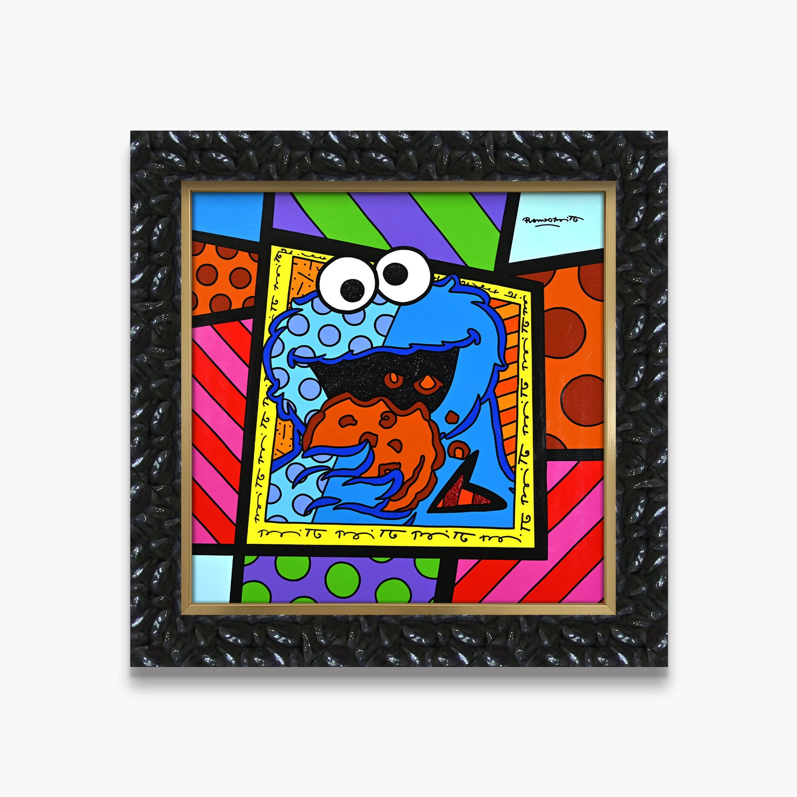 Cookie Monster - Sesame Street by Britto - Original Painting