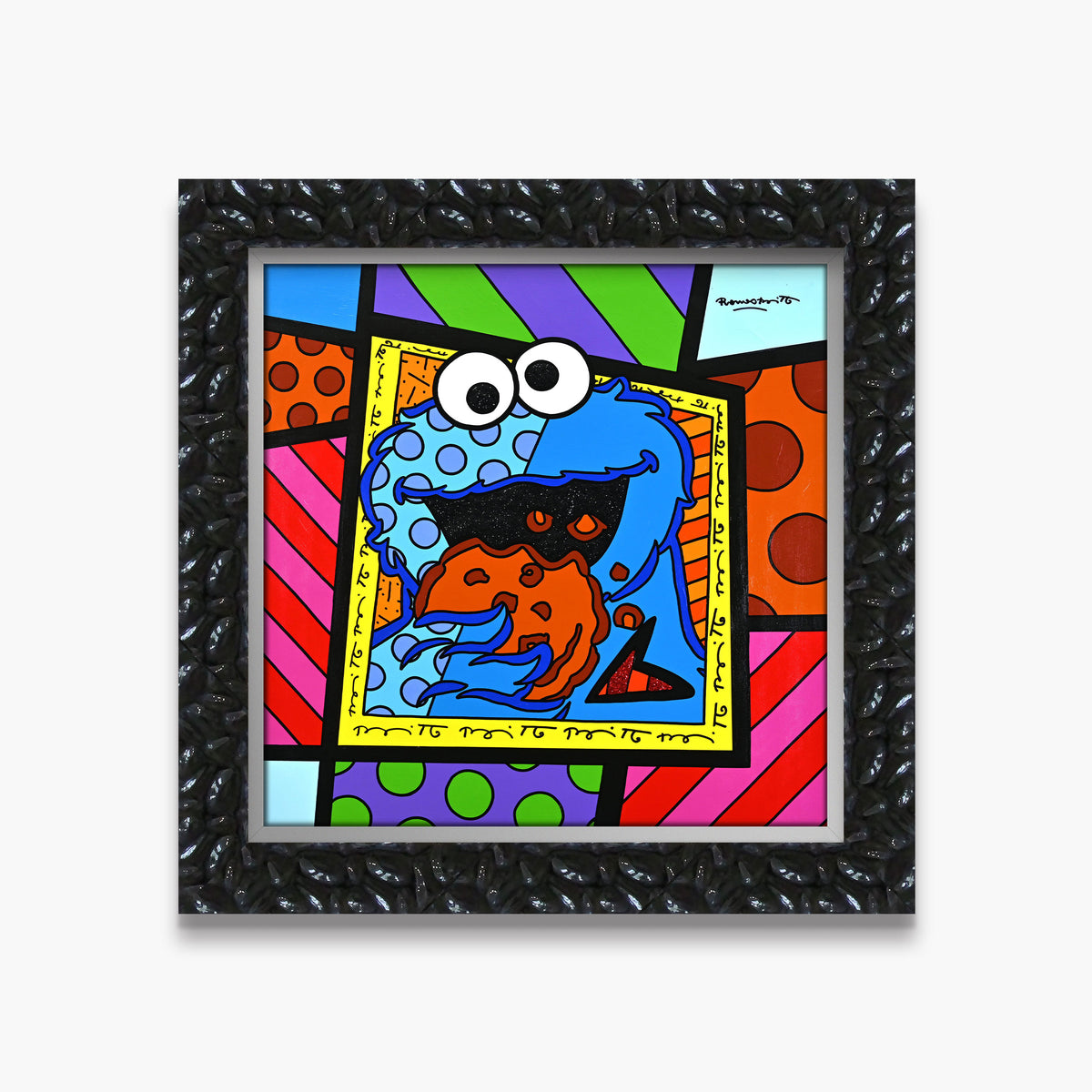 Cookie Monster - Sesame Street by Britto - Original Painting