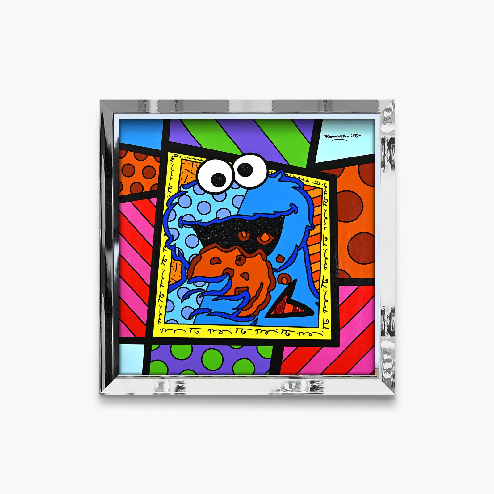 Cookie Monster - Sesame Street by Britto - Original Painting