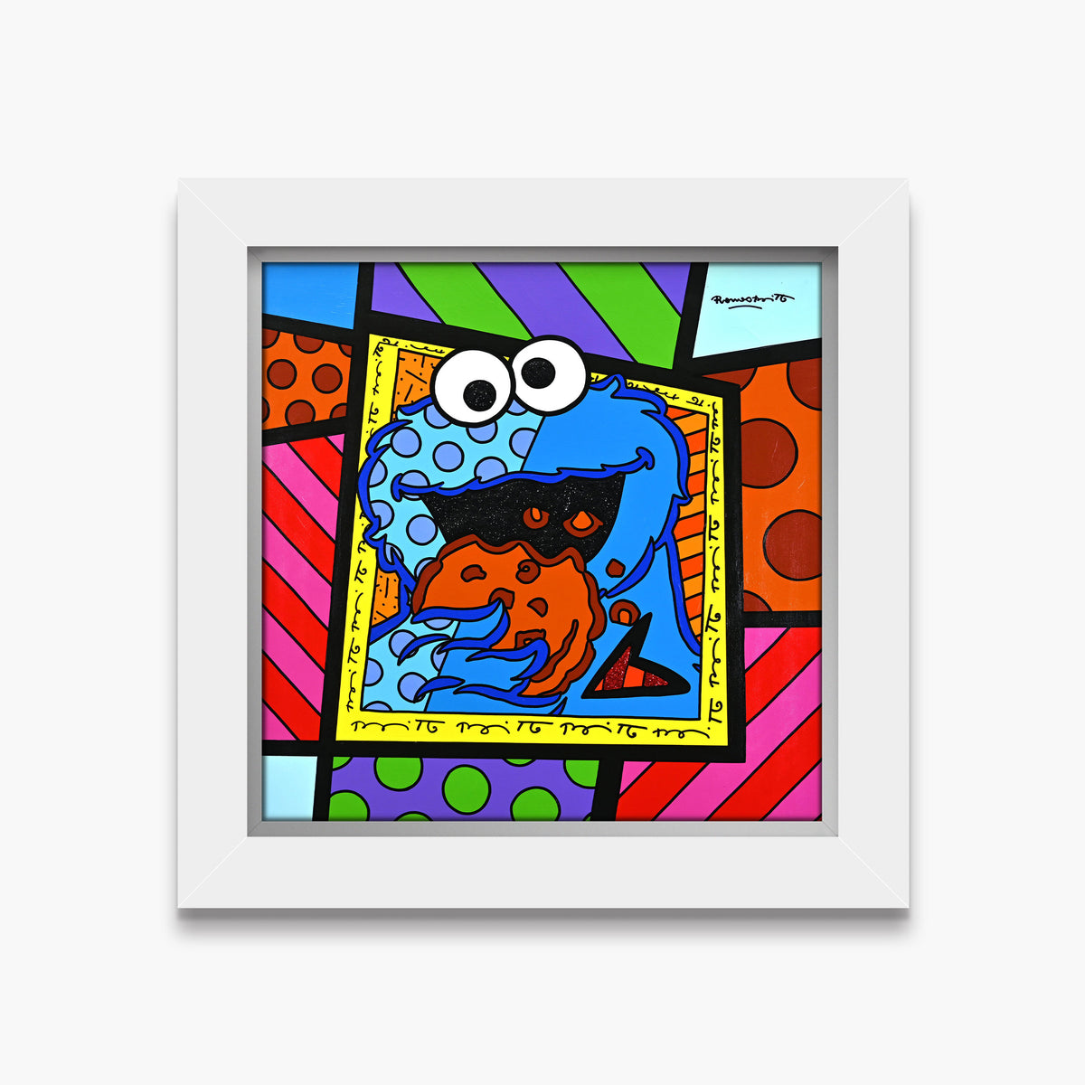 Cookie Monster - Sesame Street by Britto - Original Painting