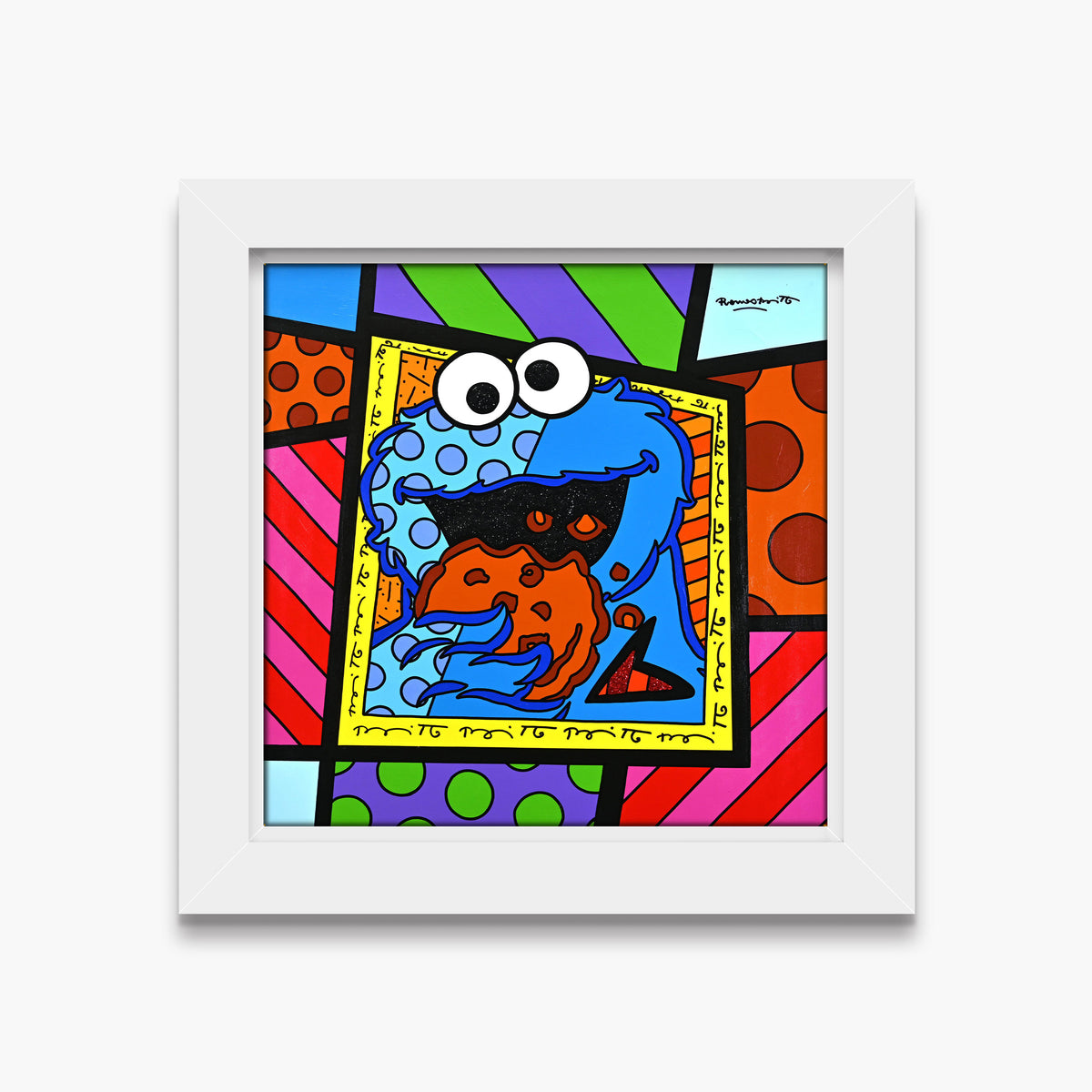 Cookie Monster - Sesame Street by Britto - Original Painting