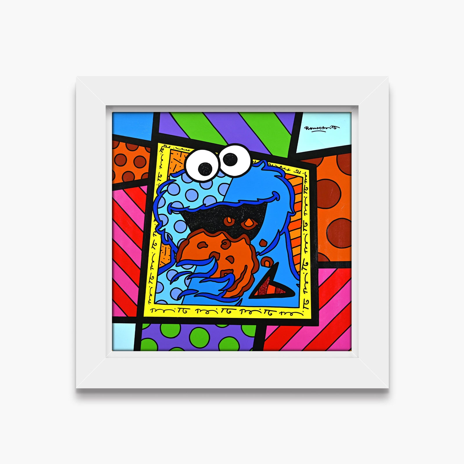 Cookie Monster - Sesame Street by Britto - Original Painting