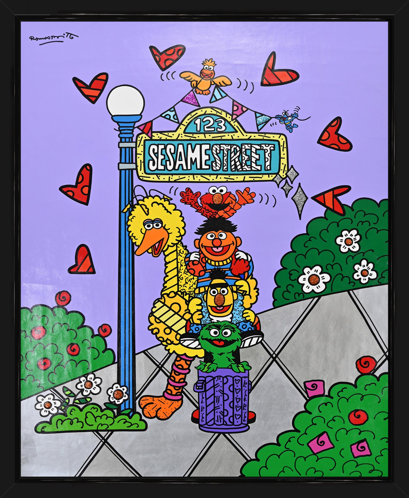 Sesame Street - Sesame Street by Britto - Original Painting