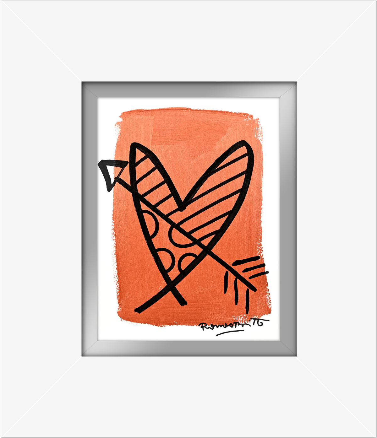 modern pop art two color collection original drawing  vibrant home decor