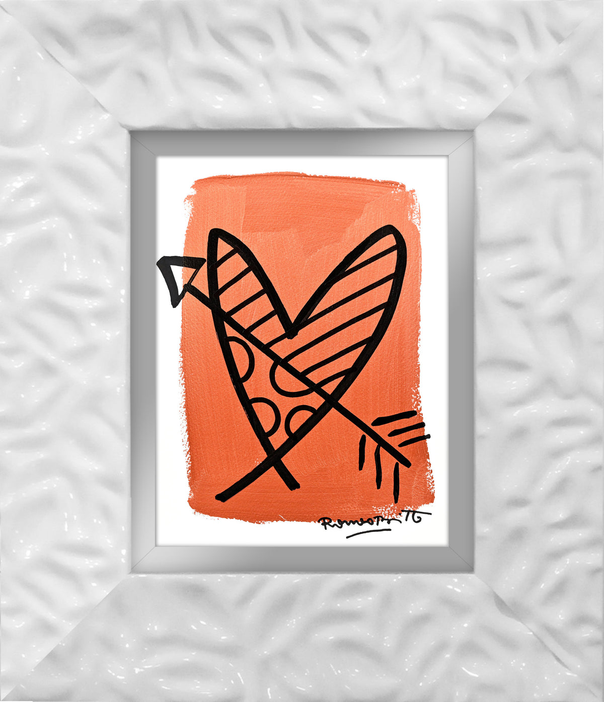 two color collection original drawing  colorful decorative collectible gift idea