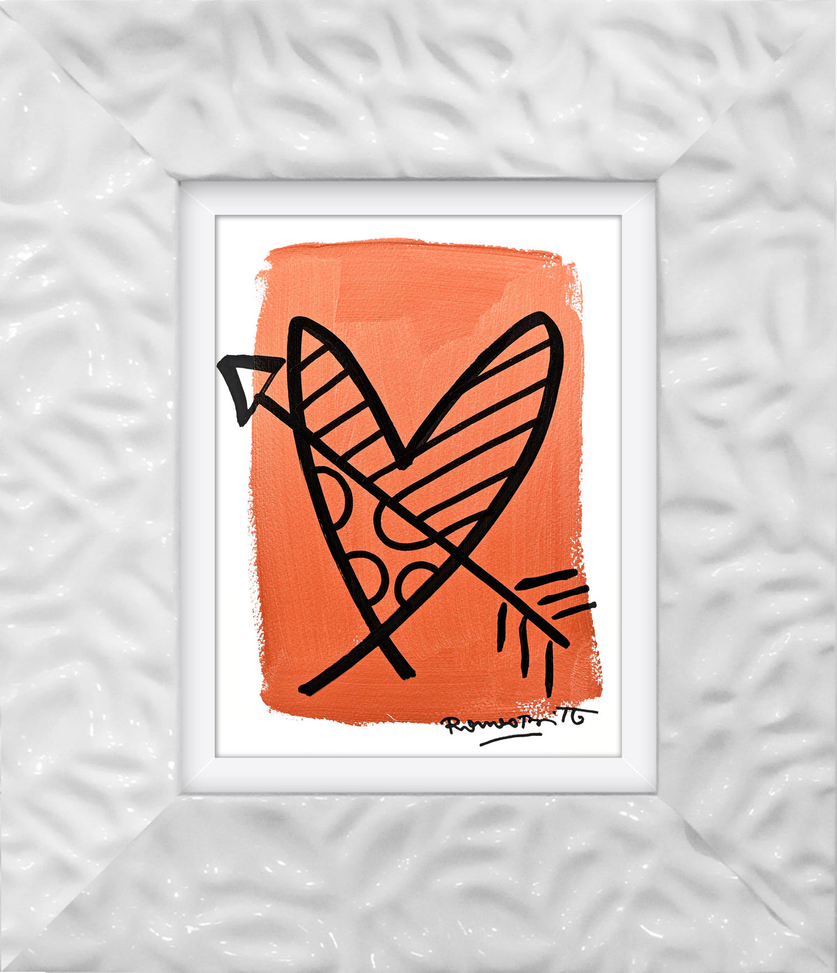 modern pop art two color collection original drawing  vibrant home decor
