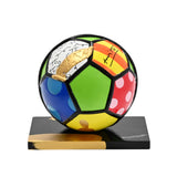 SOCCER BALL - Touch of Gold - Mixed Media Original Sculpture *SOLD*