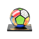 SOCCER BALL - Touch of Gold - Mixed Media Original Sculpture