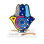HAMSA - Touch of Gold - Mixed Media Original Sculpture