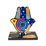 HAMSA - Touch of Gold - Mixed Media Original Sculpture