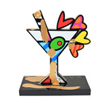 MARTINI - Touch of Gold - Mixed Media Original Sculpture *SOLD*