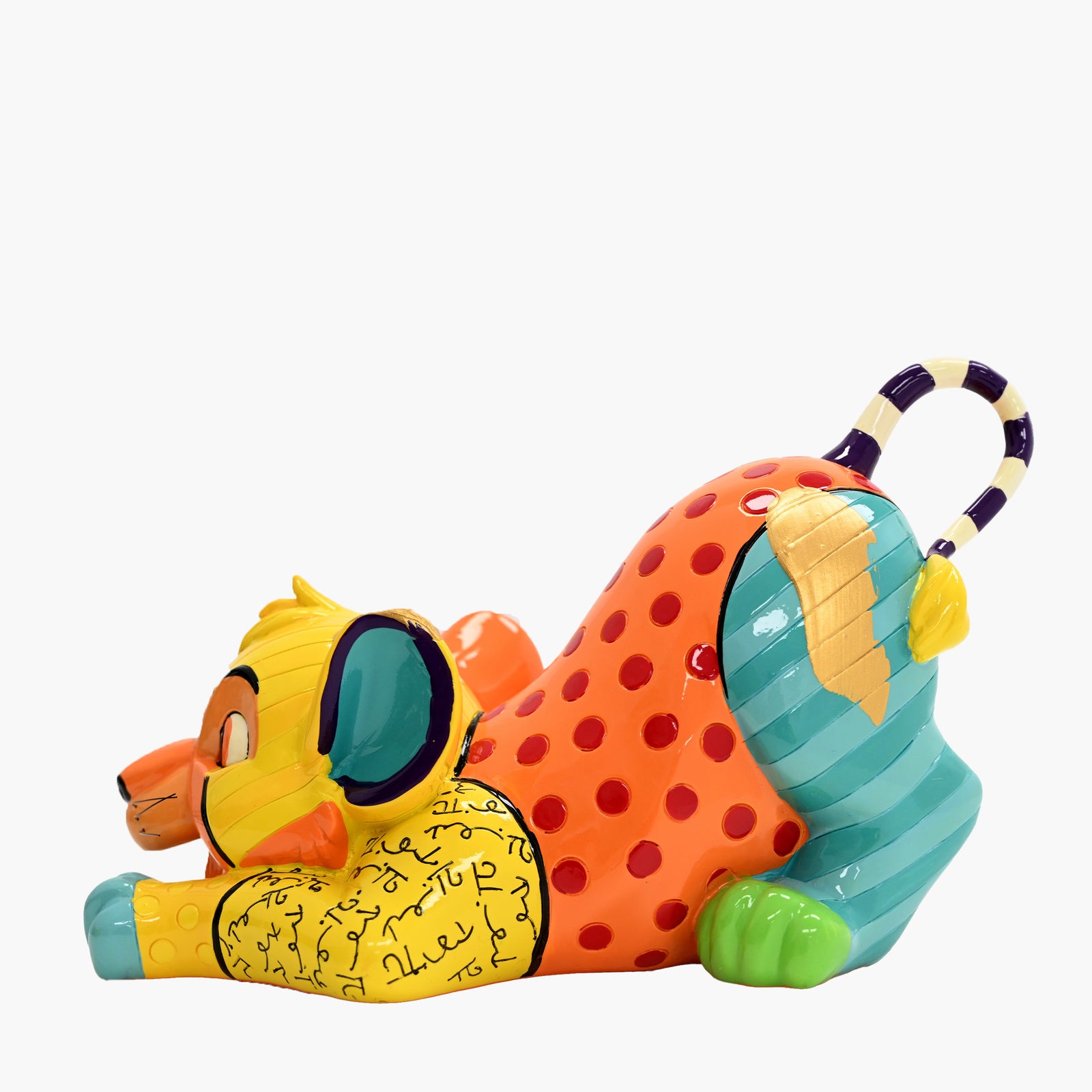 Simba - Disney by Britto Figurine - Touch of Gold Original Sculpture