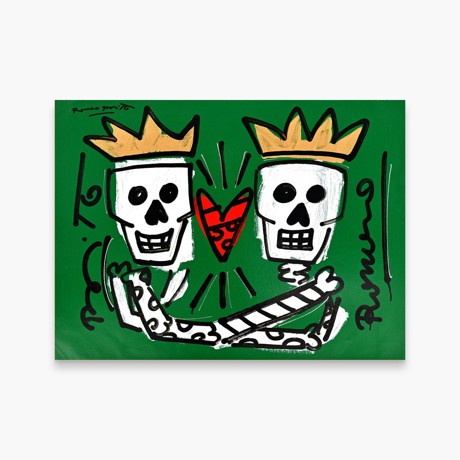 Two Skulls - Original Painting