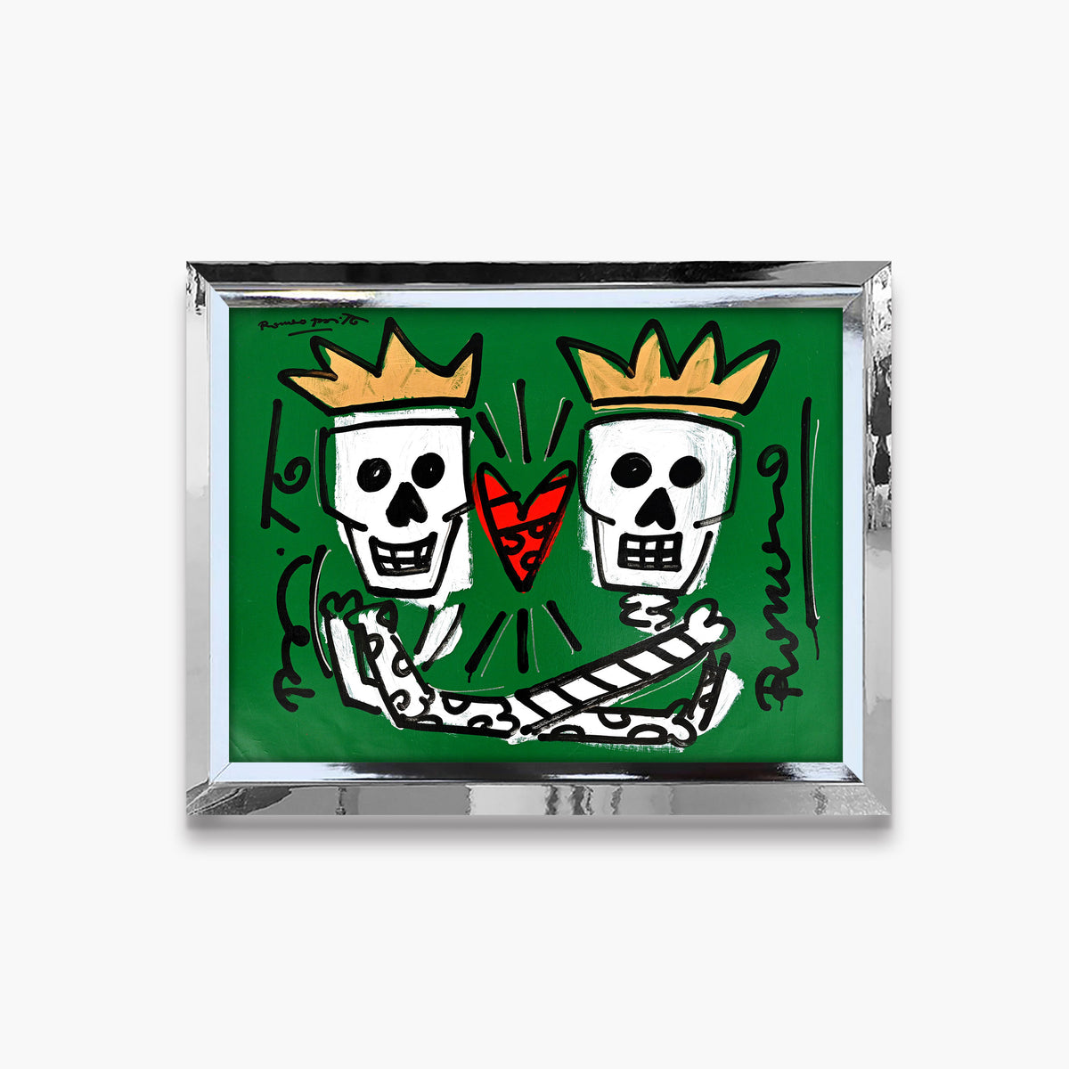 Two Skulls - Original Painting
