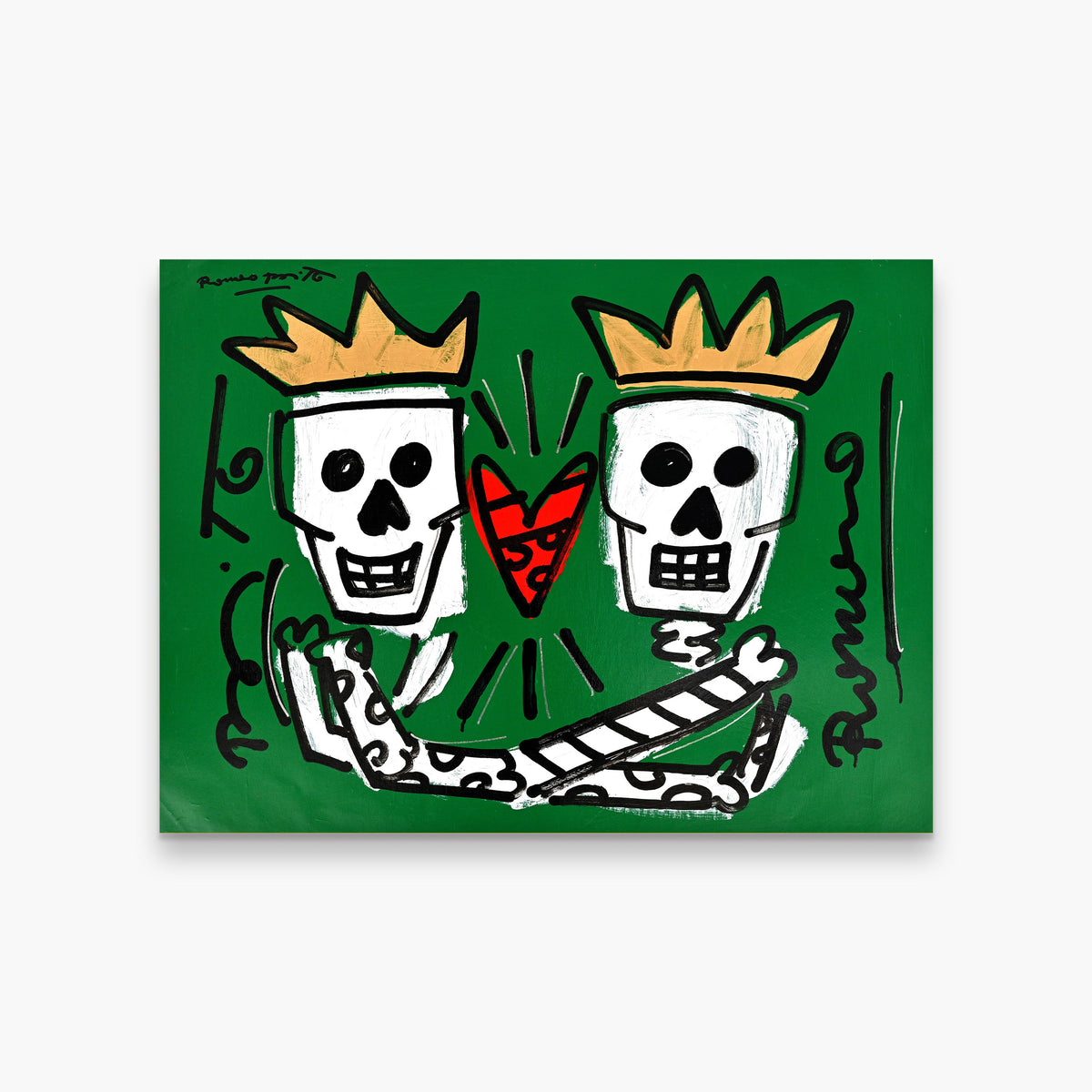 Two Skulls - Original Painting