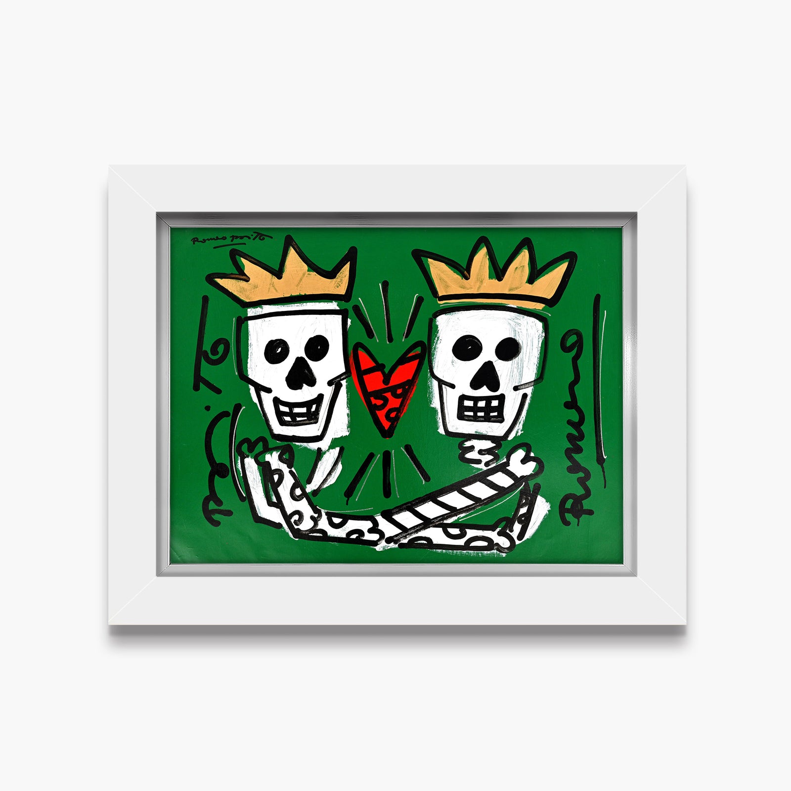 Two Skulls - Original Painting