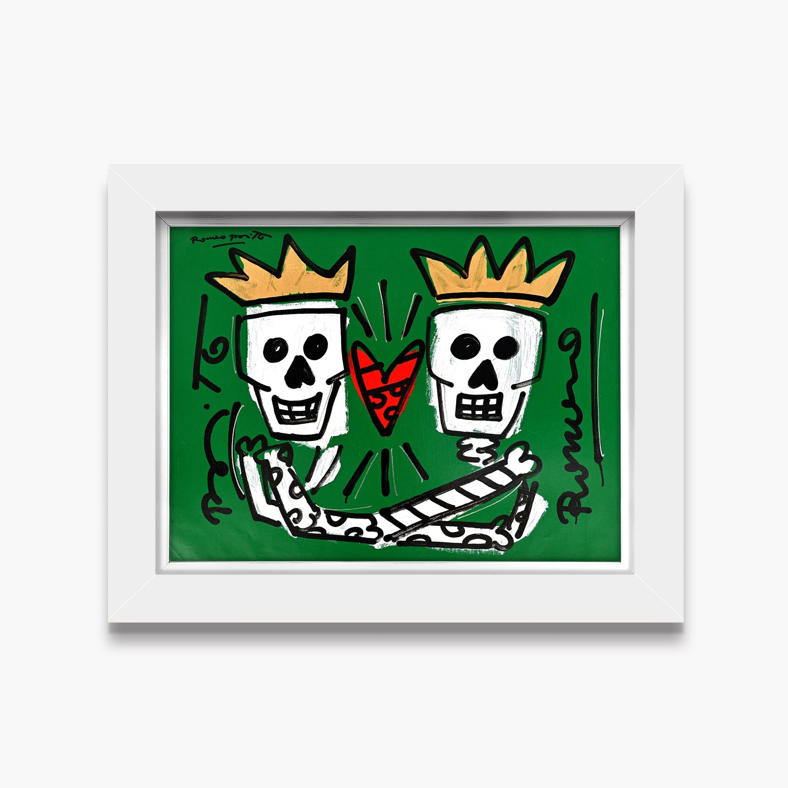 Two Skulls - Original Painting