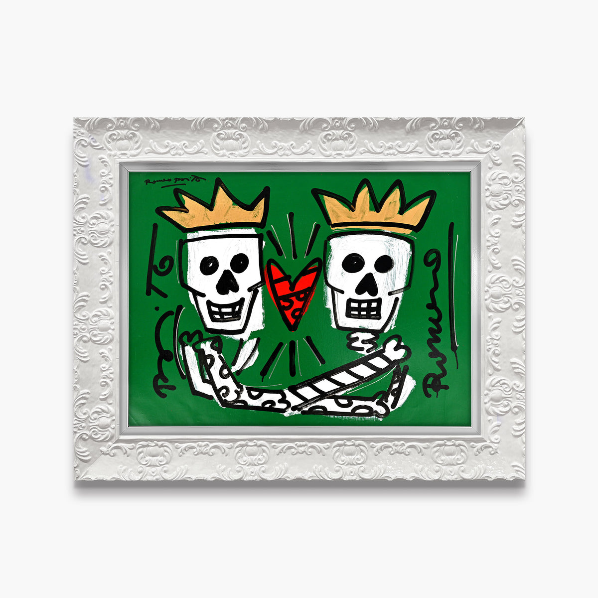 Two Skulls - Original Painting