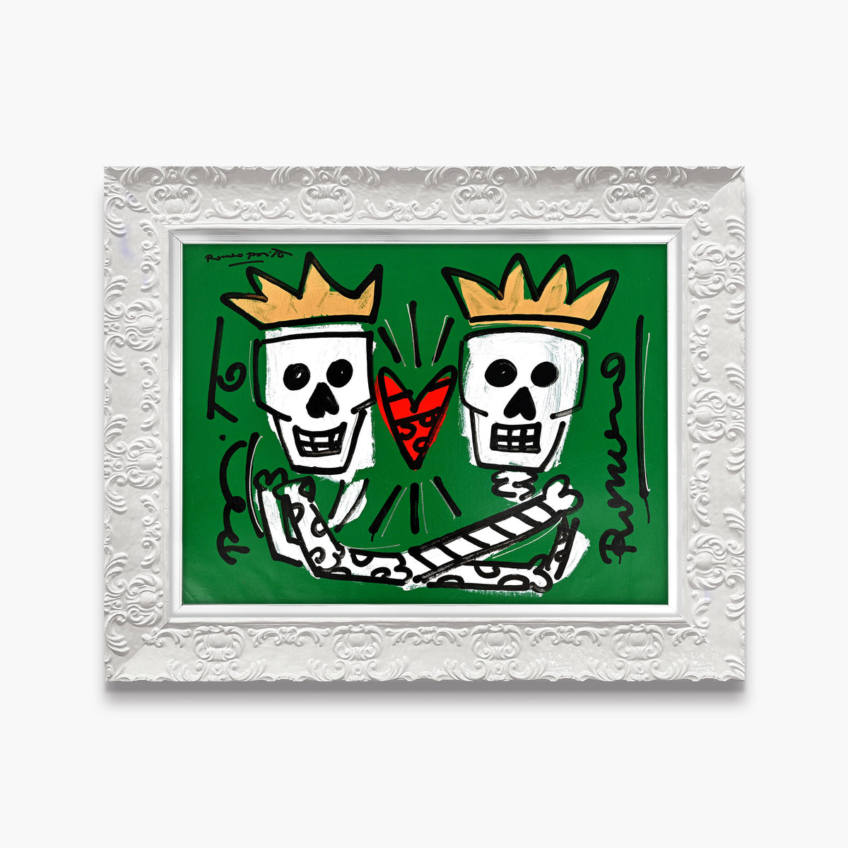 Two Skulls - Original Painting