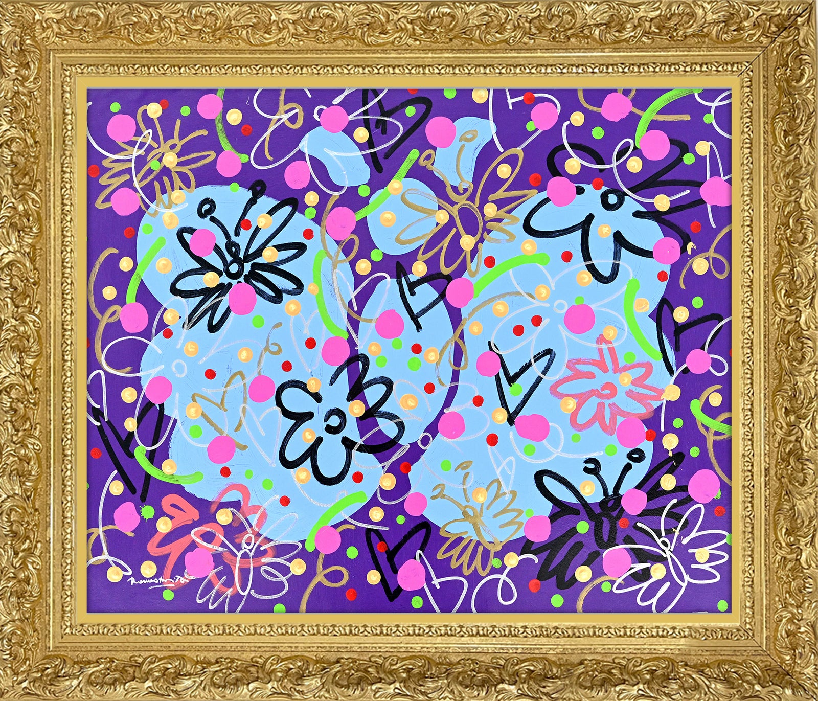 Garden Butterflies - Original Painting