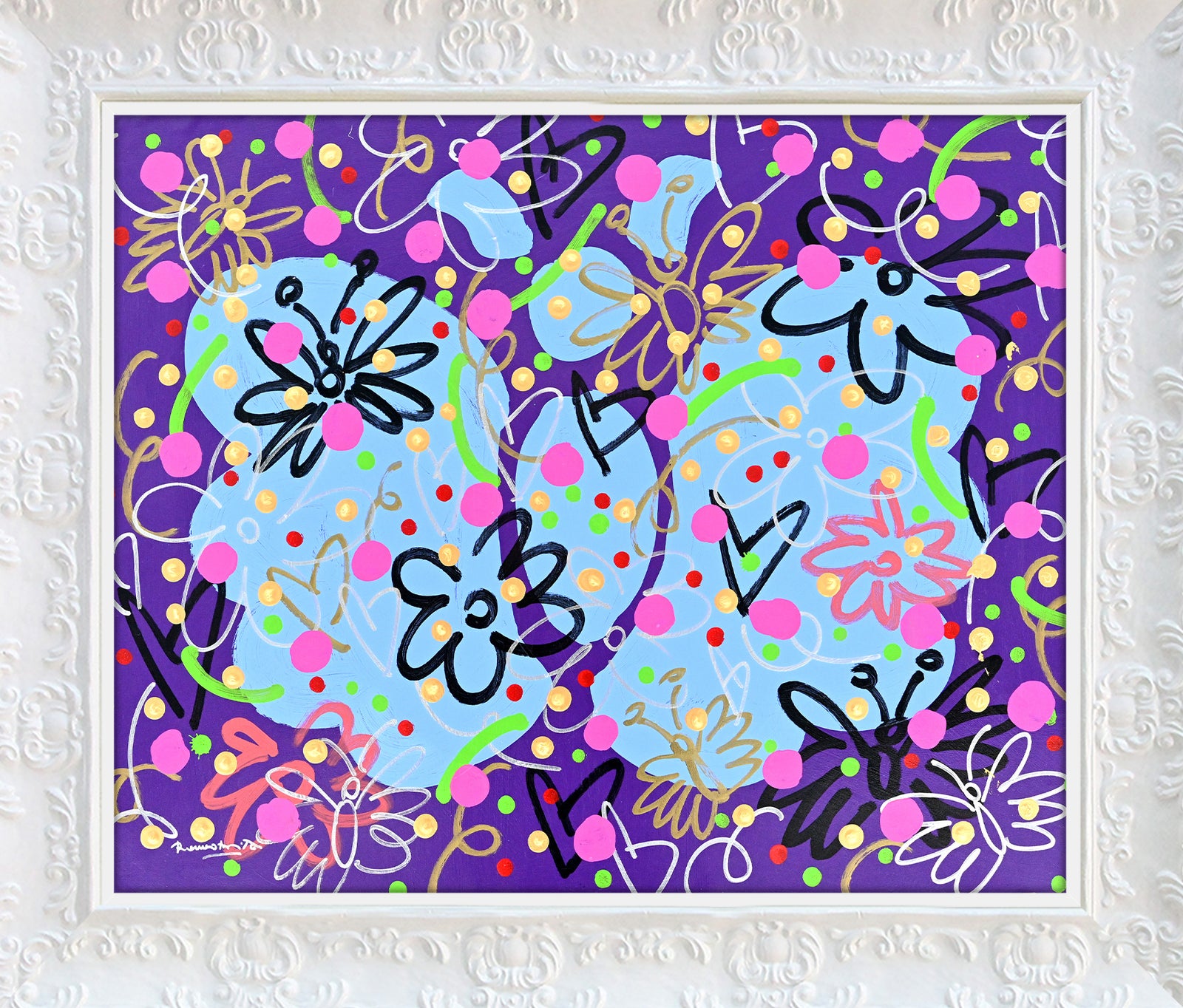 Garden Butterflies - Original Painting