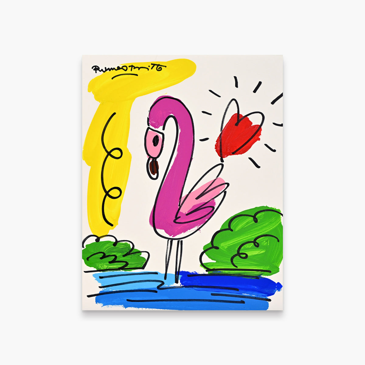 Thomas Collection (Flamingo) - Original Drawing