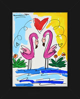 THOMAS COLLECTION FLAMINGOS -  Original Drawing