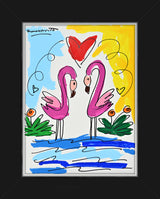 THOMAS COLLECTION FLAMINGOS -  Original Drawing