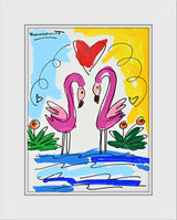 THOMAS COLLECTION FLAMINGOS -  Original Drawing