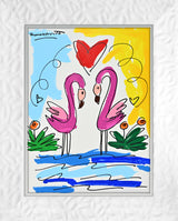 THOMAS COLLECTION FLAMINGOS -  Original Drawing