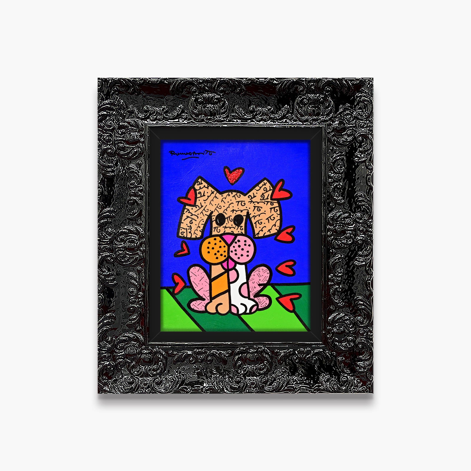 Britto Dog - Original Painting