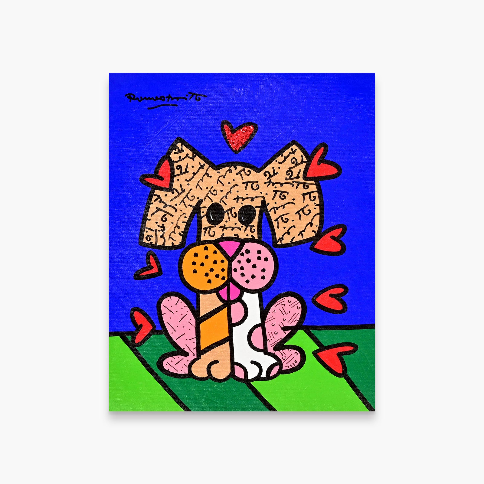 Britto Dog - Original Painting