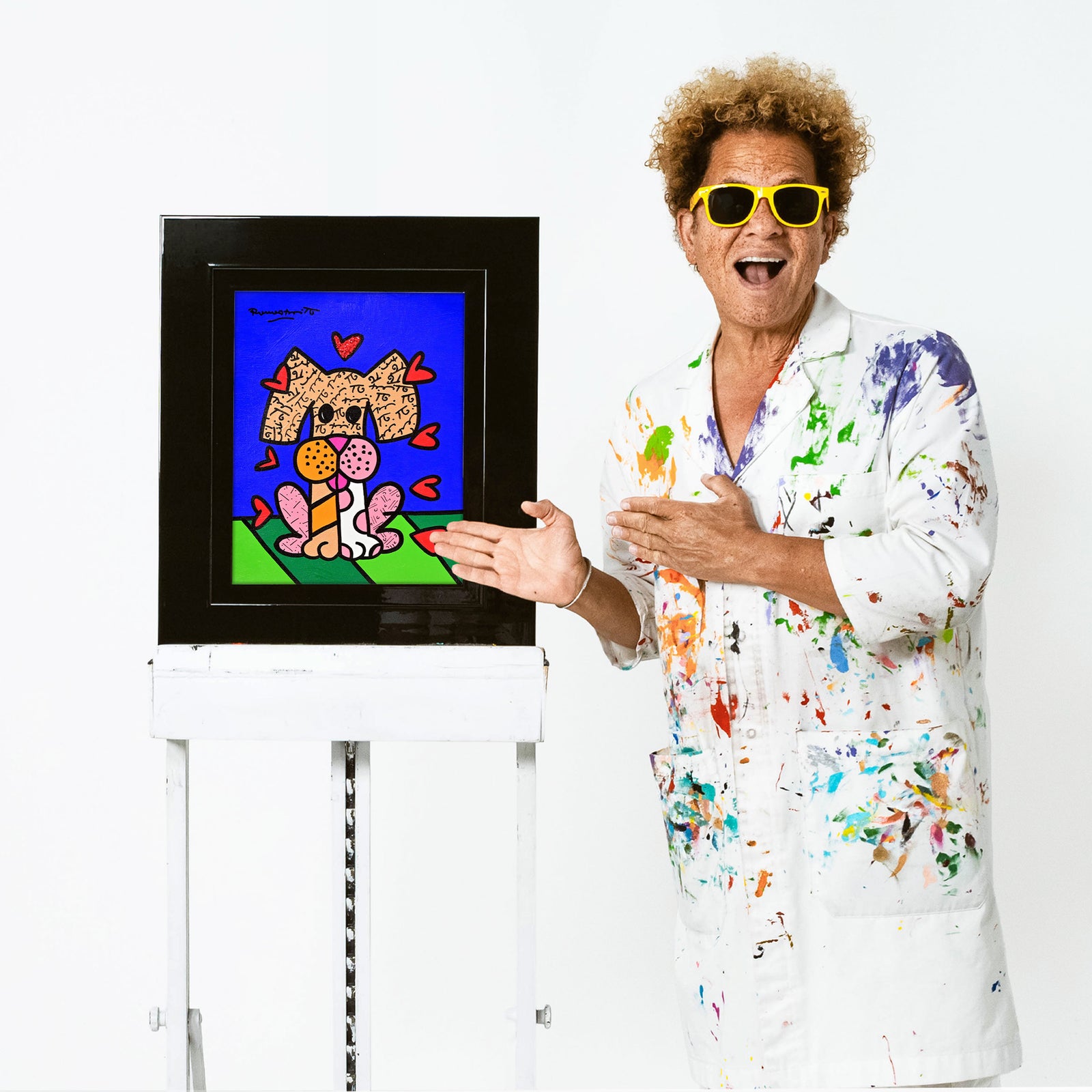 Britto Dog - Original Painting