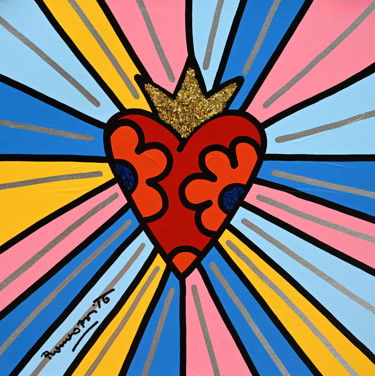 Crown Heart - Original Painting