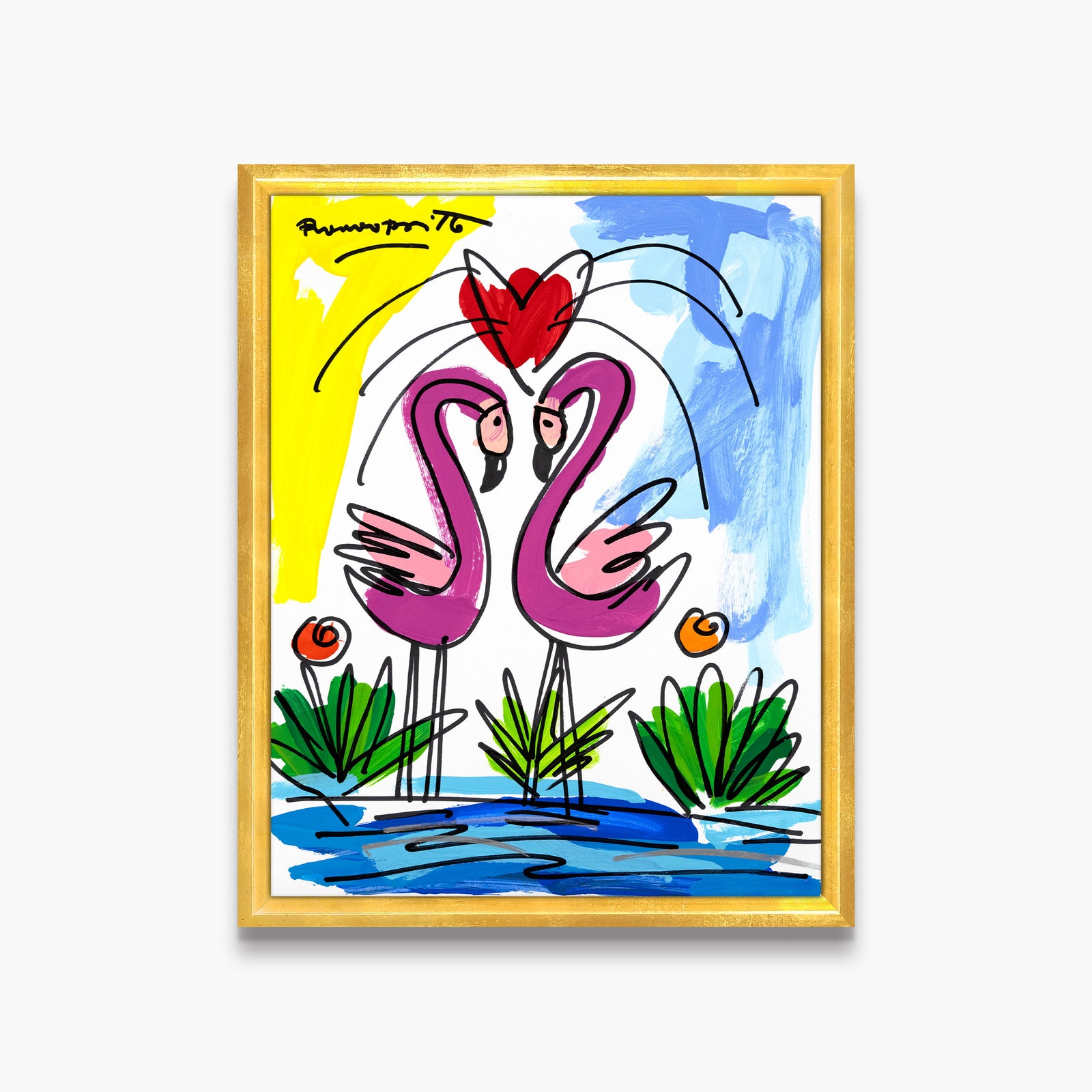 Thomas Collection (Flamingo) - Original Drawing
