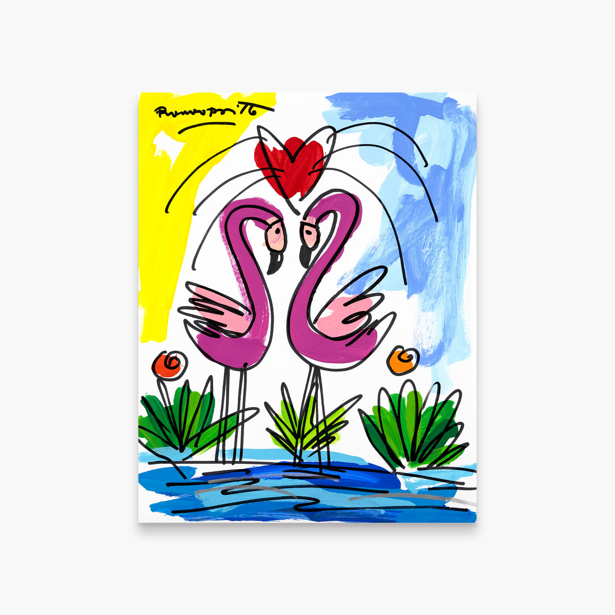 Thomas Collection (Flamingo) - Original Drawing