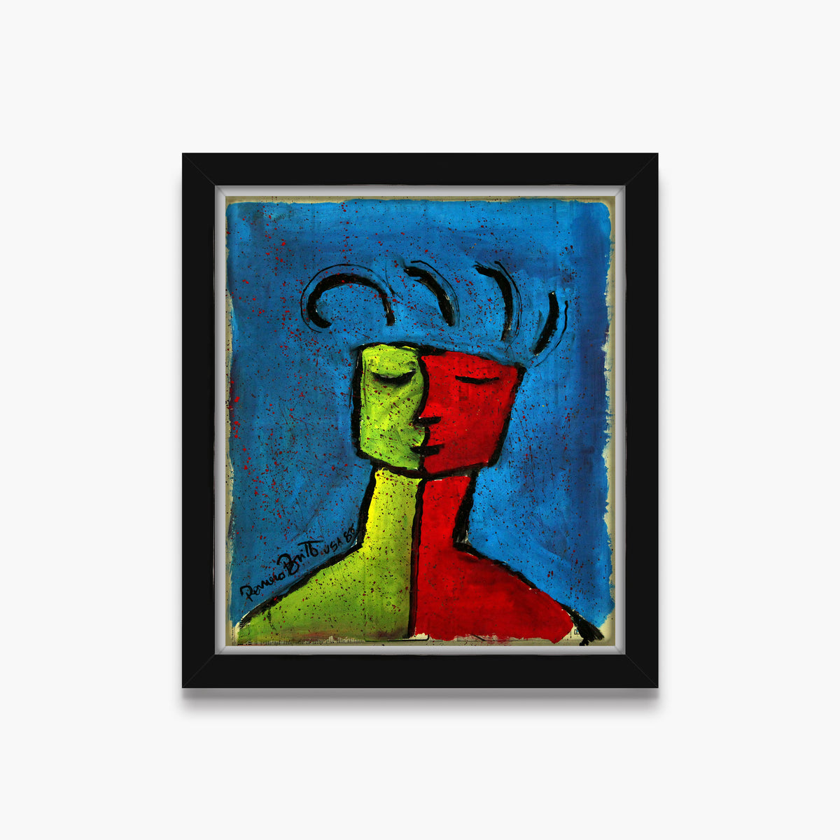 Blue - Original Vintage Painting