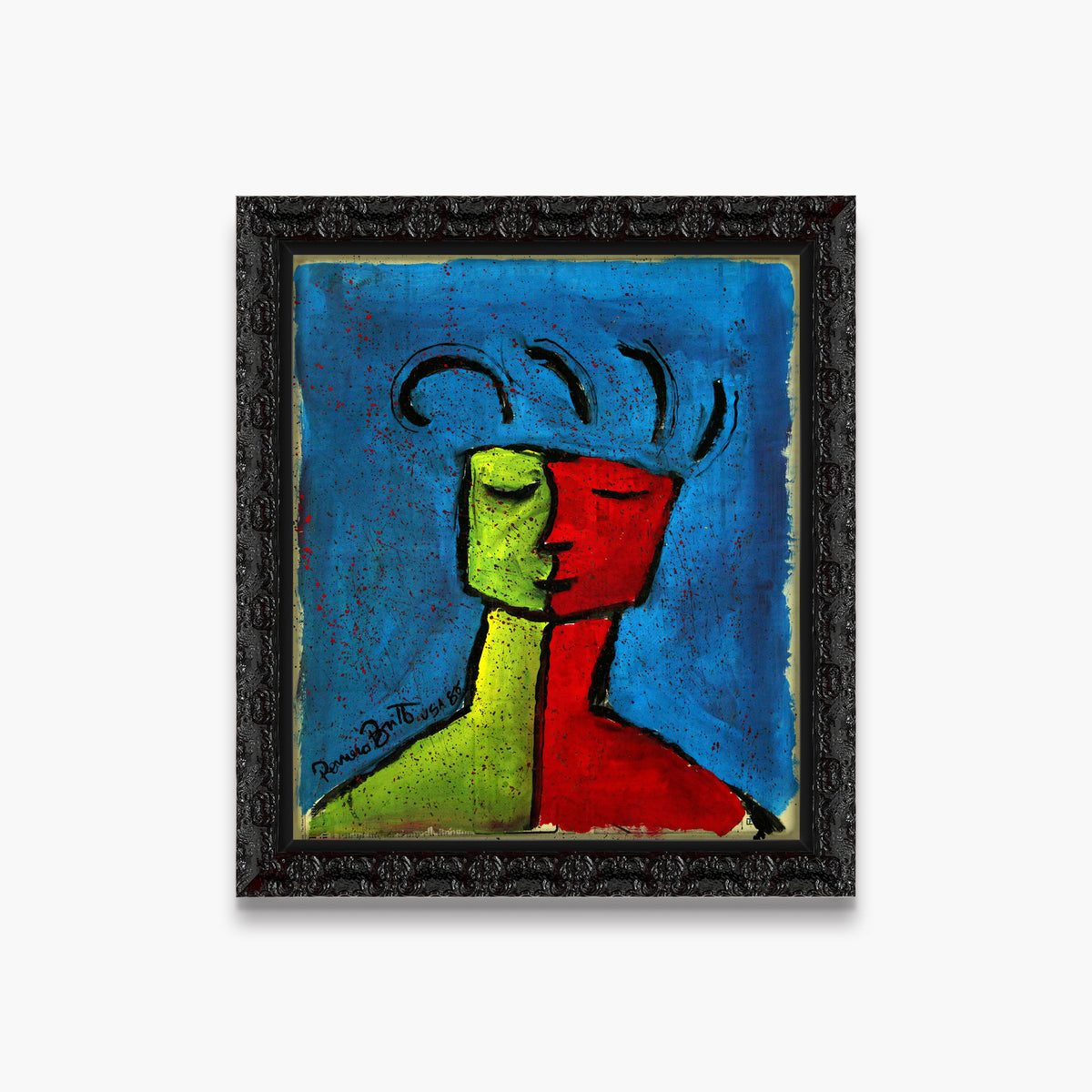 Blue - Original Vintage Painting